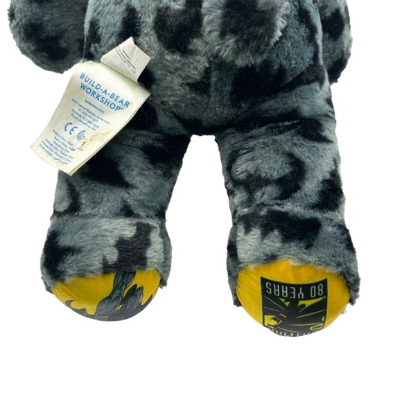 Build A Bear Batman 80 Years Anniversary Grey Black Stuffed Animal Plush Toy - Picture 9 of 16
